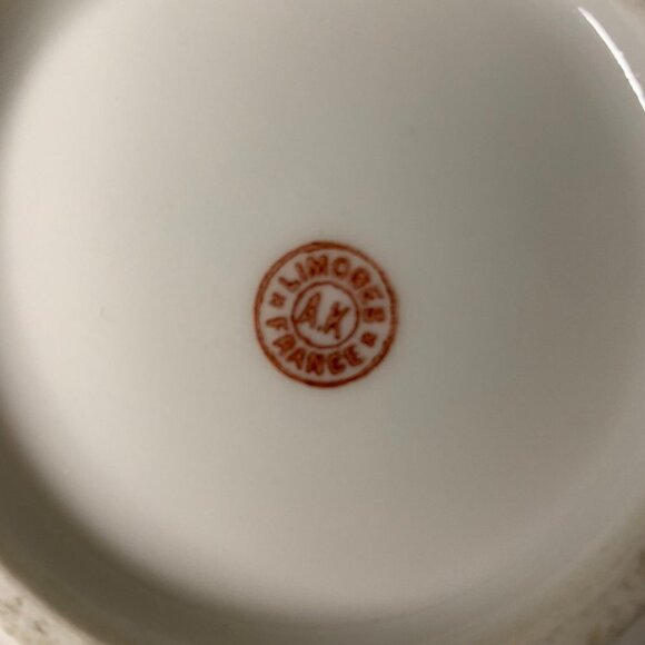 Vintage Limoges France Porcelain Lidded PowderJar Trinket Dish - Picture 5 of 8